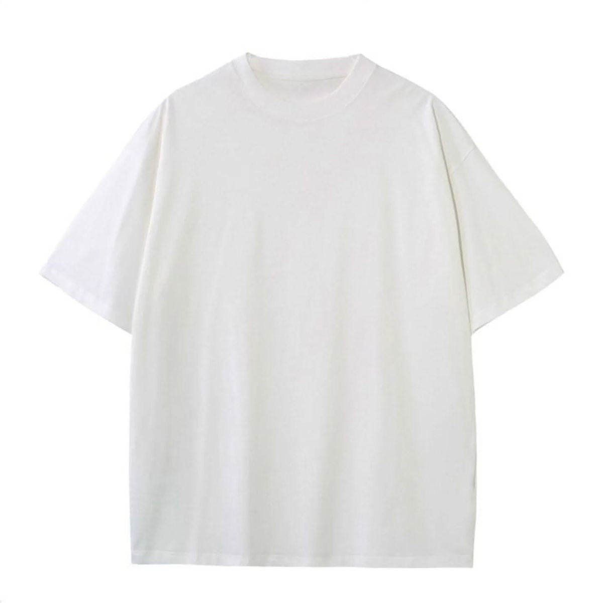 White French Terry oversized plain Tshirt